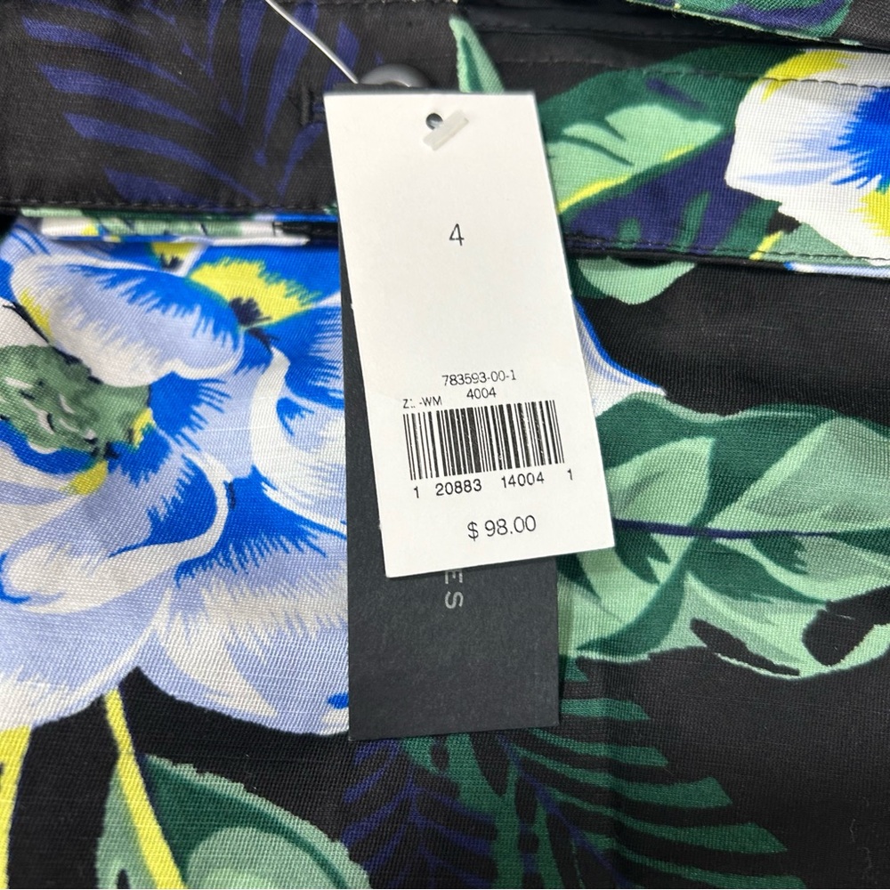 NWT Banana Republic Avery Fit Floral Cropped Ankle Pants Women’s Size 4 #783593 - Picture 4 of 14